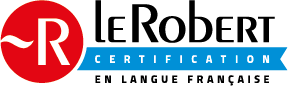 Logo certification en langue LE ROBERT